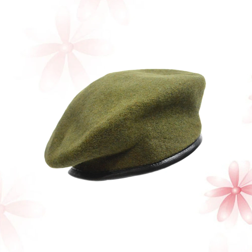 

Wool Beret Hats Unisex Cozy Warm Einfarbig Barett Cap Sonnenhut Damen Herren Women Men Flax Peaked Hat Suitable Occasions