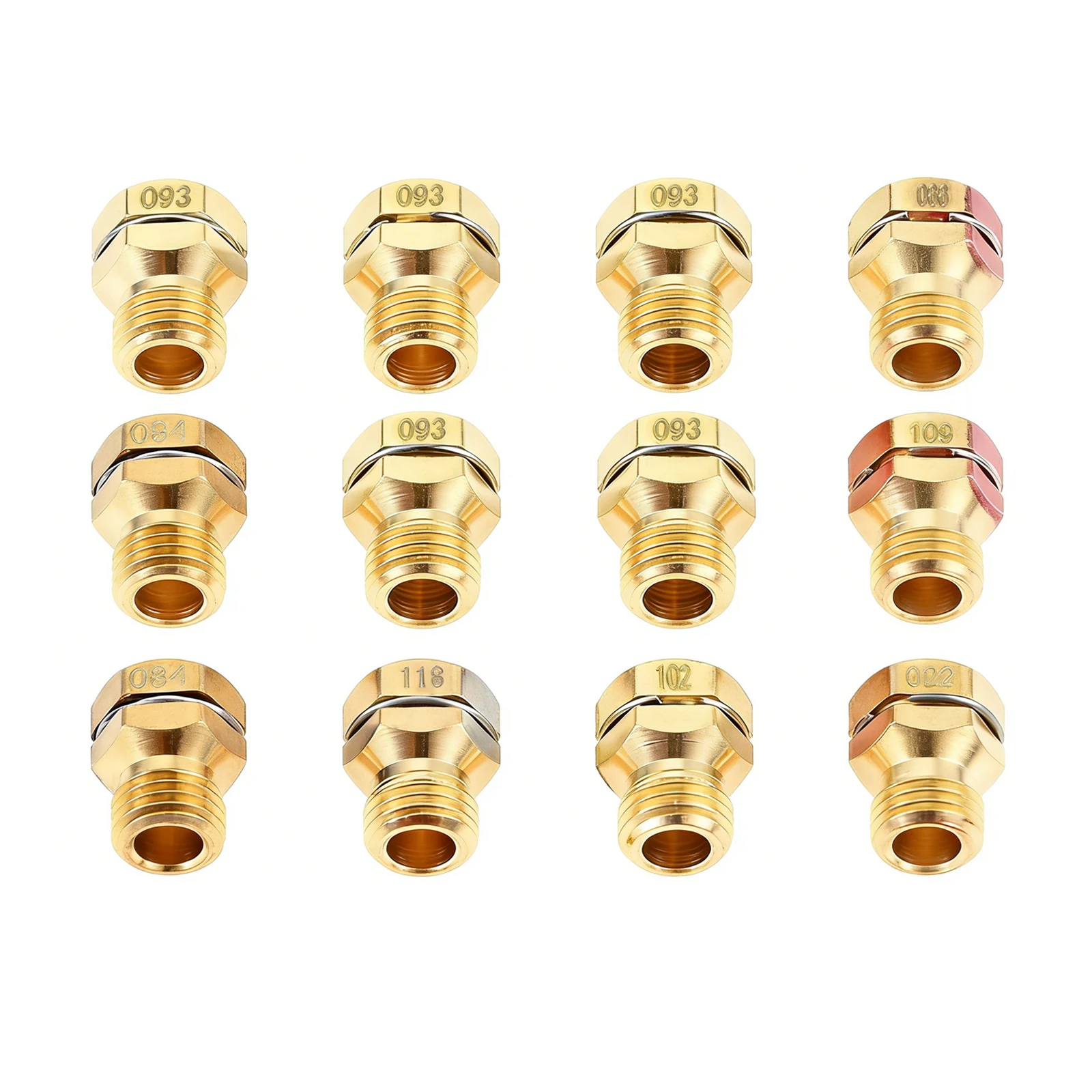 

12pcs/set Brass GRLP4 LP Gas Conversion Kit Natural Gas To Propane Conversion Fit for Frigidaire Kenmore Replaces AP5608114