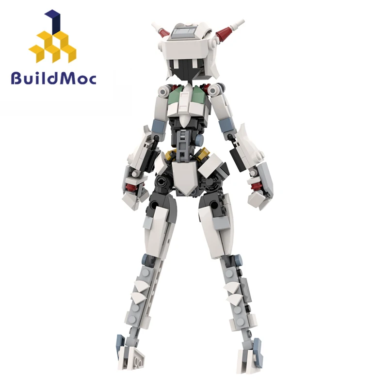 MOC Mech Girl-máquina de alta tecnología, Robot de construcción de chica conejito, juego de juguetes para adultos, regalos de colección