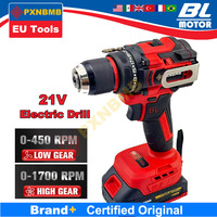21V 65NM Brushless Electric Impact Drill Cordless Drill Electric Screwdriver DIY Driver Power Tools 1700RPM for Makita Battery