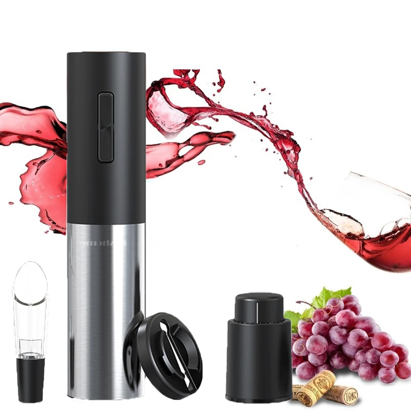 USB Rechargeable Electric Red Wine Openers For Kitchen Wine Lovers Gift 4 In 1 Automatic Corkscrew with Wine Pourer Foil Cutter