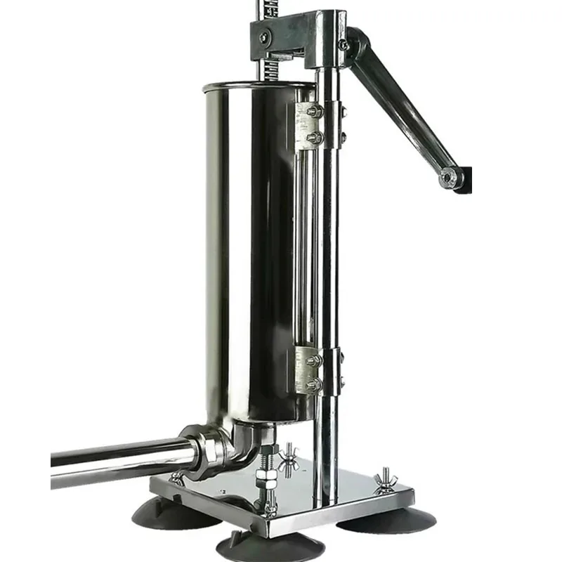 4L Homemade Sausage Stuffer Horizontal Stainless Steel