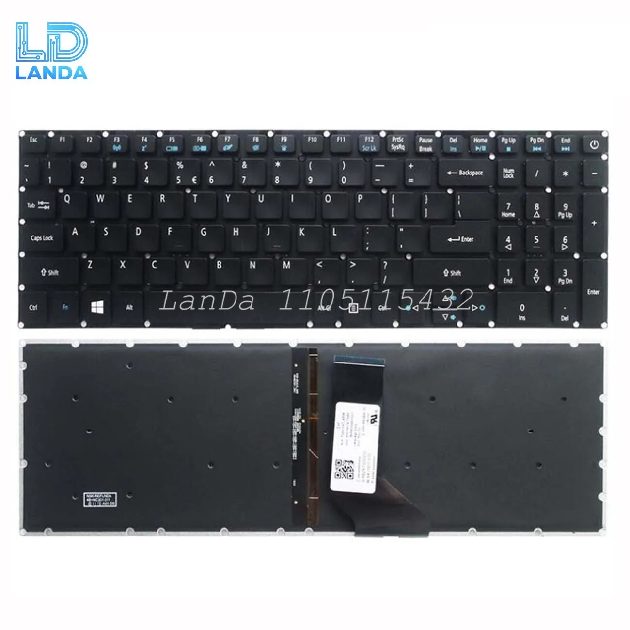 

US Keyboard For Acer Aspire A515 A615-51 N17C4 TX50-G N16Q2 TMTX50 Backlit