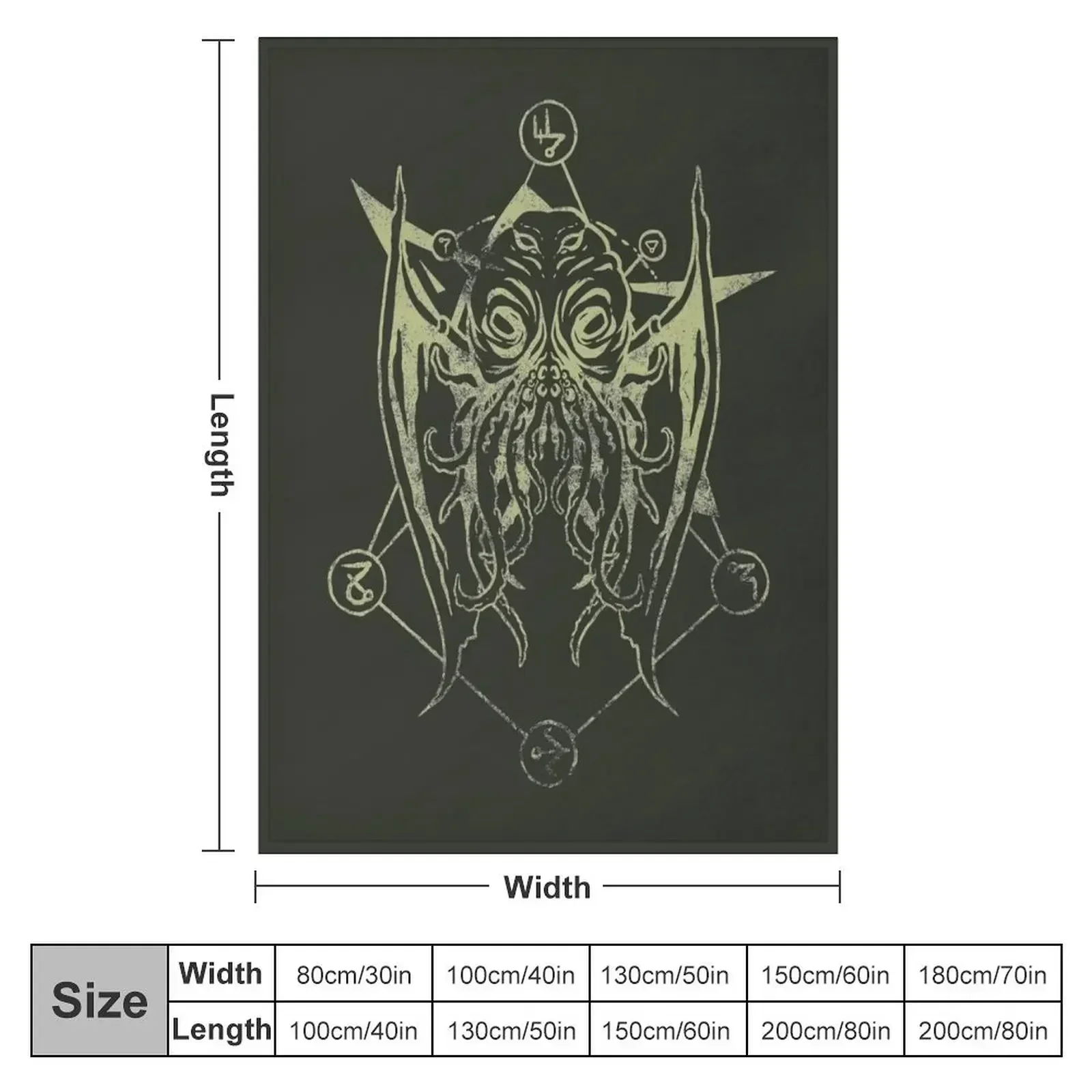 Cthulhu - Lovecraft - Light green version Throw Blanket Thin Stuffeds Decorative Beds Luxury Throw Blankets