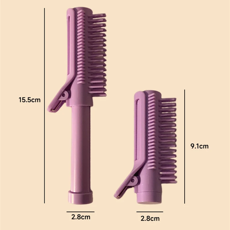 Hair Root Clips Retractable Hair Volumizing Styling Tool 2-in-1 Curling Comb Hair Roller Brush Hairdressing Comb Styling Tools