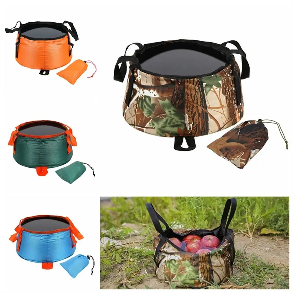 Sacs d'eau de lavabo de Pot de lavabo pliant imperméable seau d'eau sac de récipient d'eau en Polyester pour la randonnée en plein air