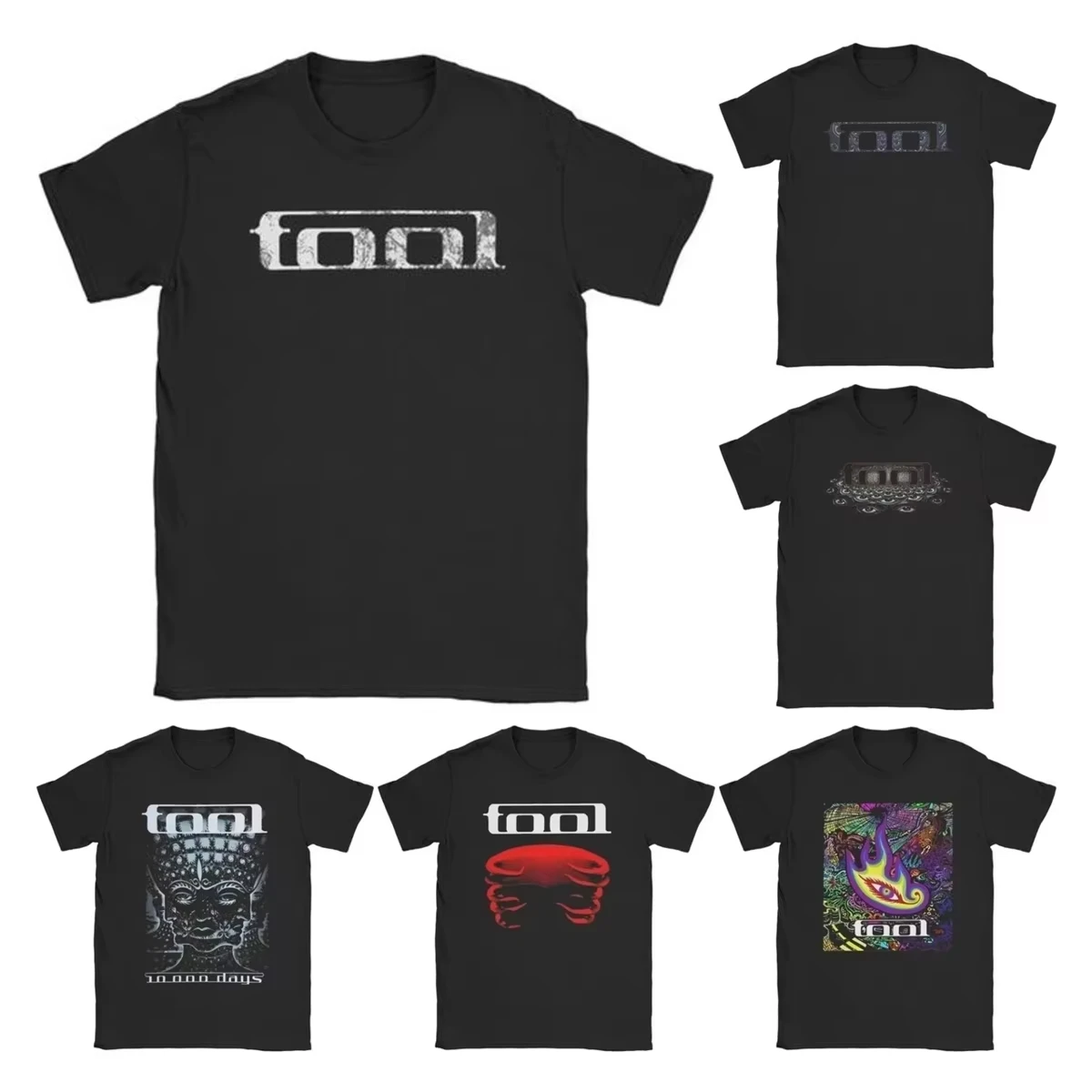 Men Women's Lateralus Heavy Metal Music Enima T Shirts Tool Band Cotton Tops Short Sleeve Tee Shirt Graphic Printed T-Shirts New