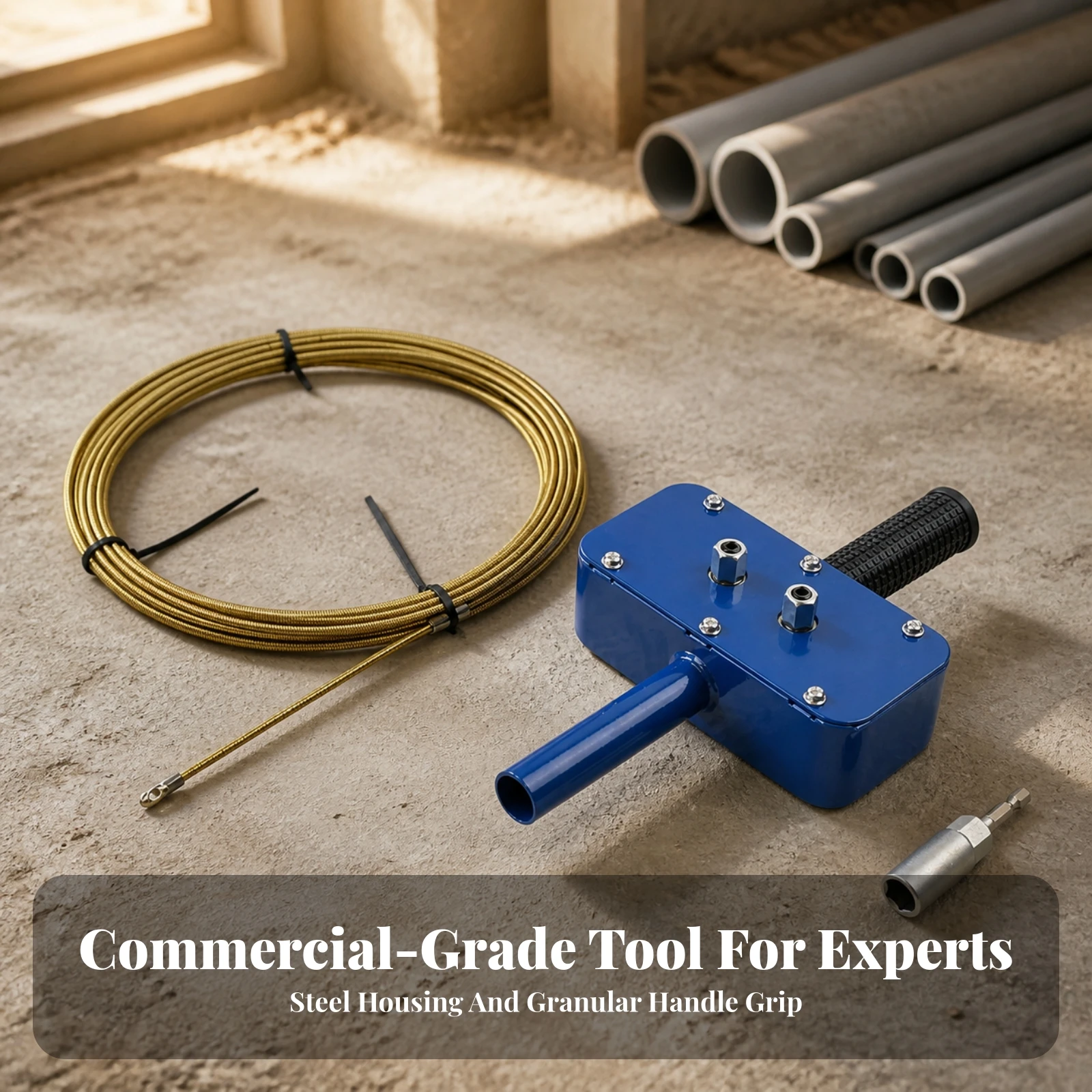Wire Pulling Tool with Drill Adapter Handheld Drill Powered Wire Puller Cable Puller Versatile for Electricians, Electrical Work