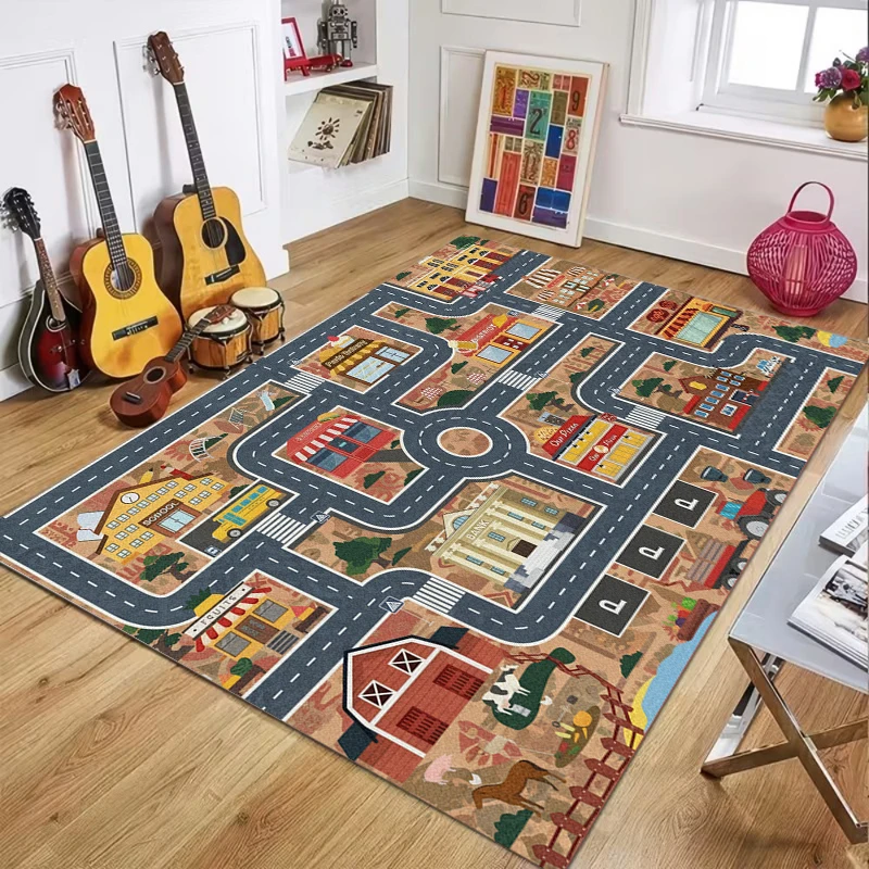 Çocuklar için Şehir Yolu Oyun - Soft Rug Nursery incelemesi ve fiyatı