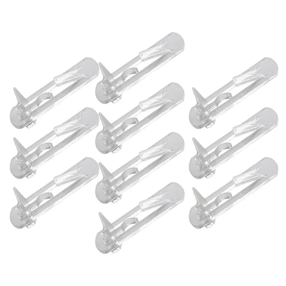 

10pcs Plastic Shelf Pegs for Furniture Cabinets Bookshelves Transparent Design Easy Adjustment Durable Support Bracket
