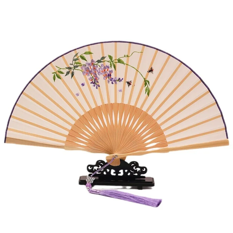 

LTT Suzhou Embroidery Fan Ancient Folding Fan Chinese Fan