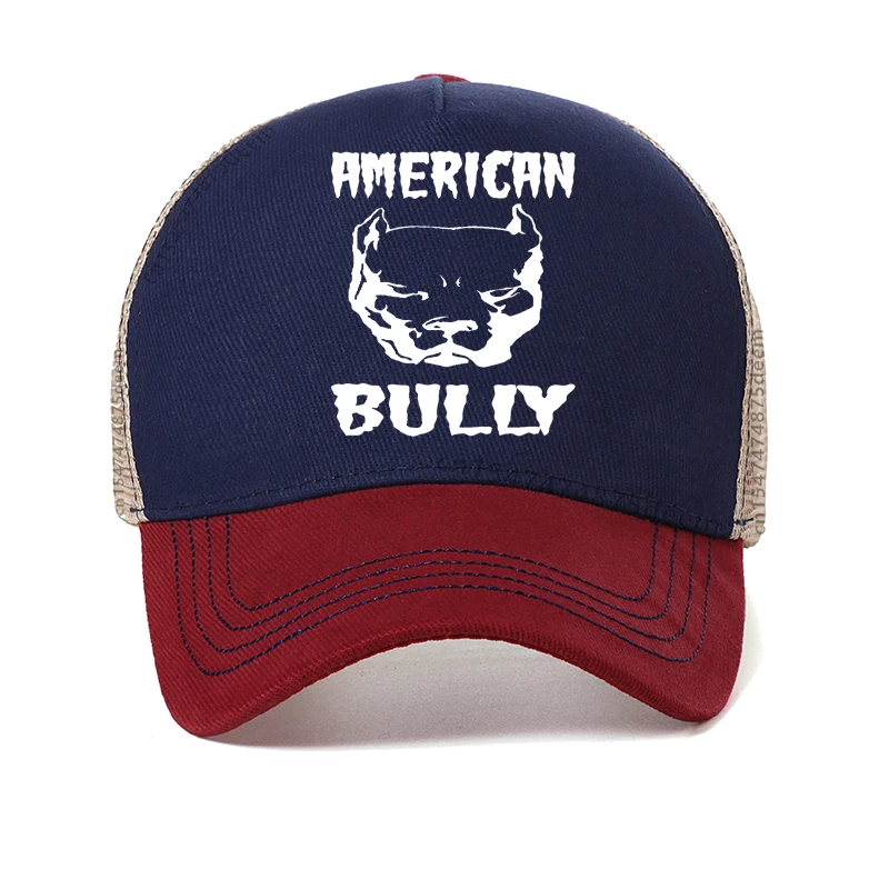 Classic American Bully Baseball Cap Men Women Adjustable Unisex American Dog Dad Hat Outdoor Mesh Breathable Trucker hats