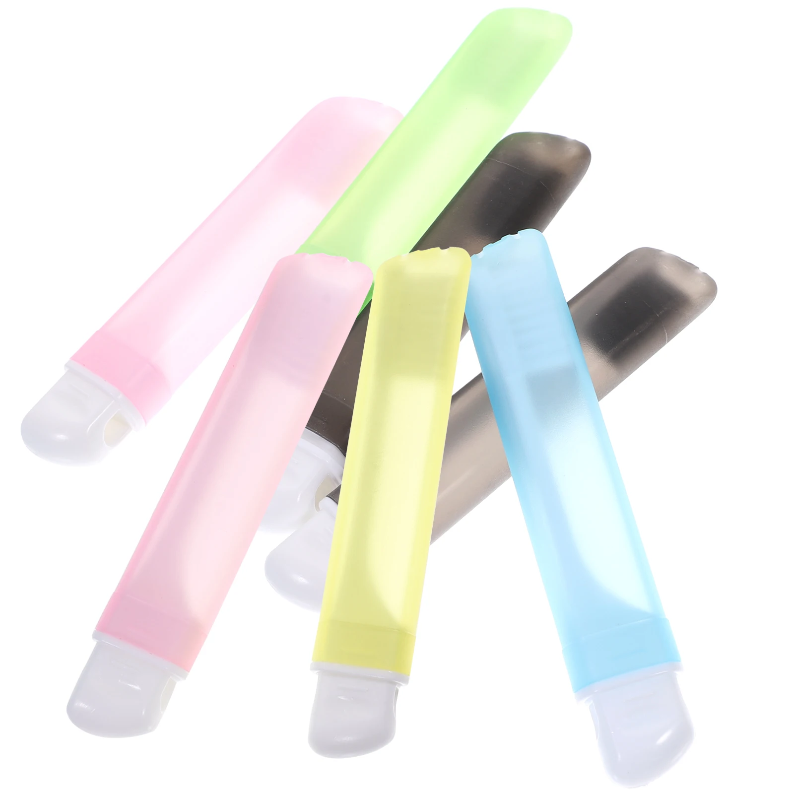 

NOLITOY 8pcs Foldable Soft Bristle Toothbrush Portable Travel Set