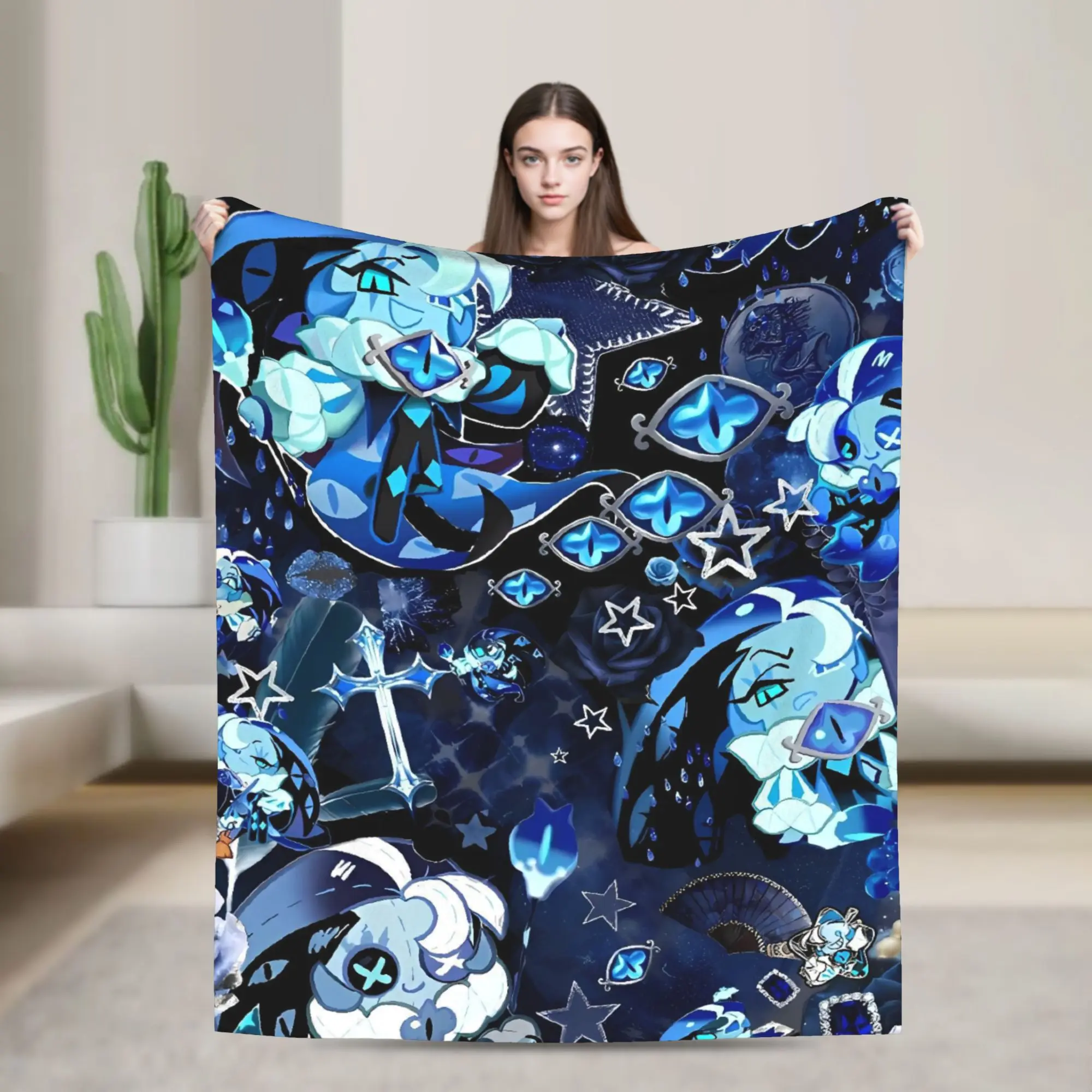 

Cookie Run Kingdom Game Blanket Decorative Flannel Throw Blanket For Outdoor Super Warm Custom Quality Bedspread Gift Idea