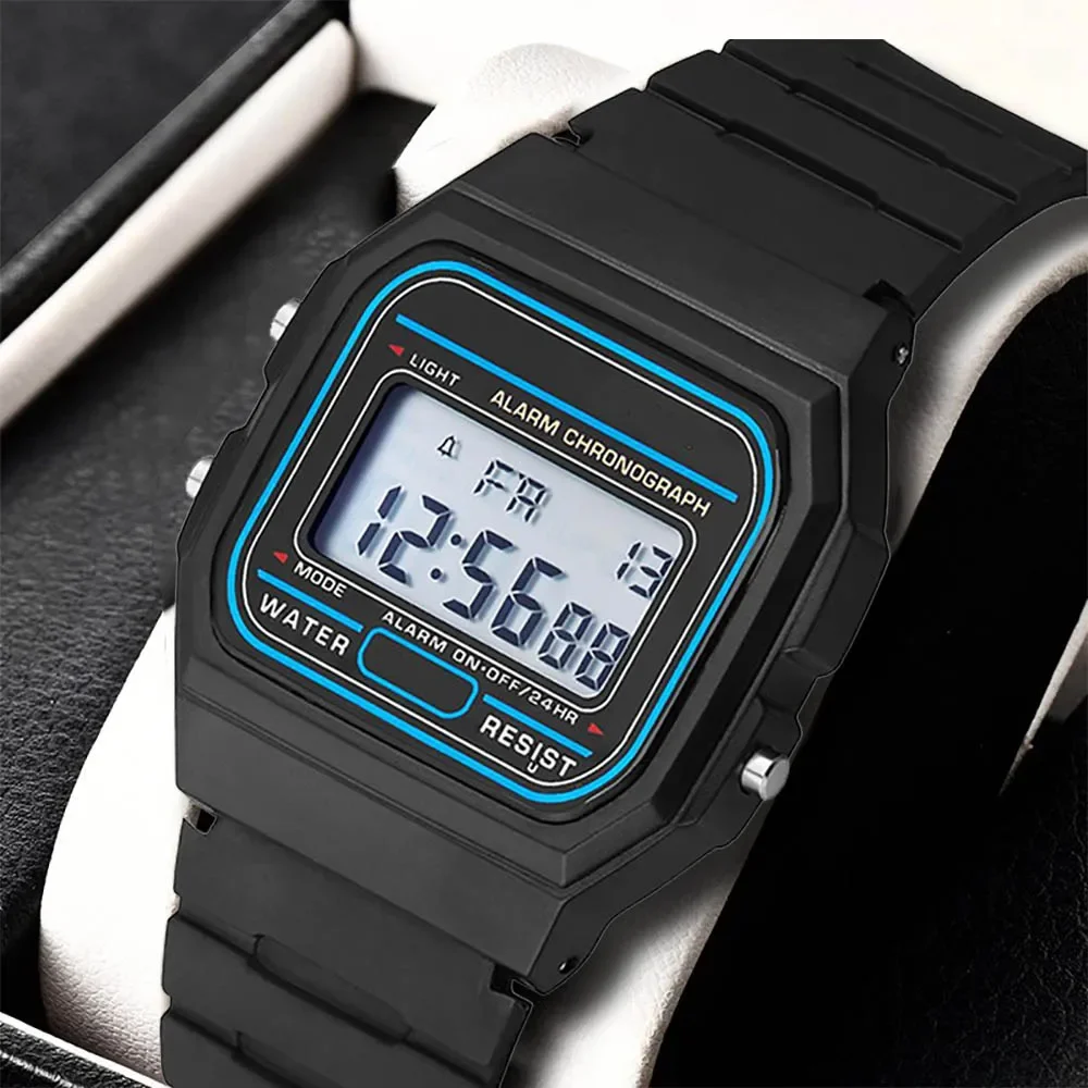 Men Watch Fashion LED Digital Watches Man Sports Wristwatches Vintage Silicone Wristband Electronic Clock Reloj Hombre