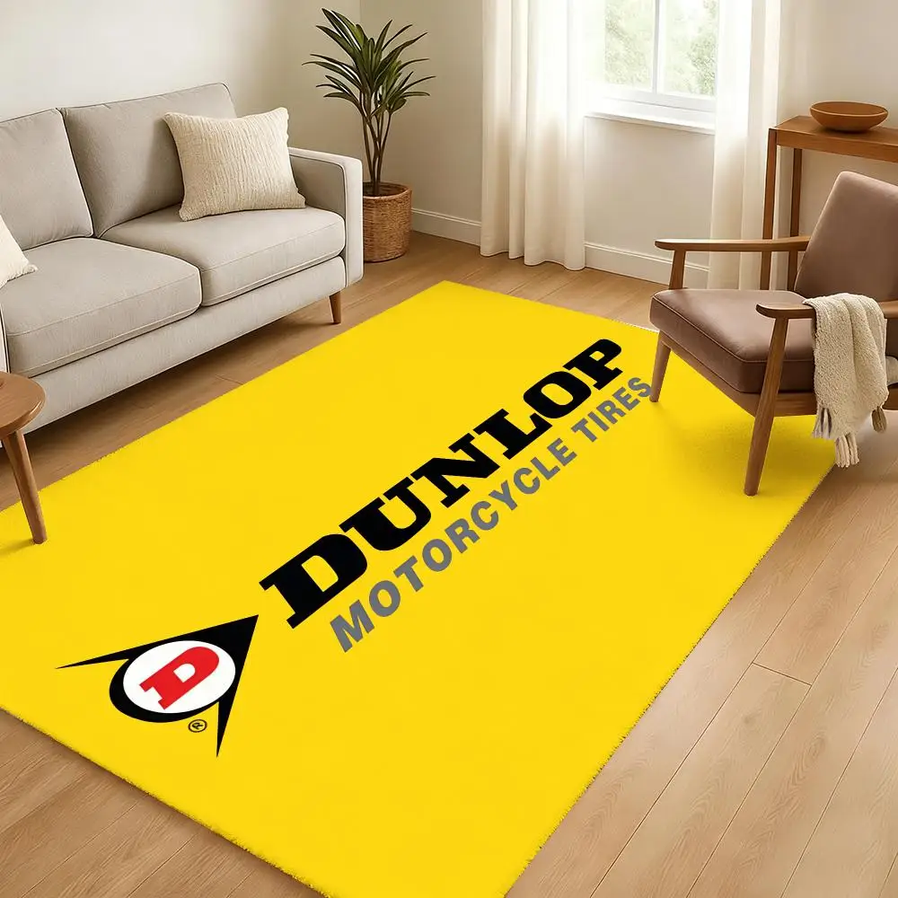 Dun-lops Tires Floor Mat Soft Thickened Absorbent Non-Slip Bedroom Living Room Door Mat Home Decor Flannel Rugs