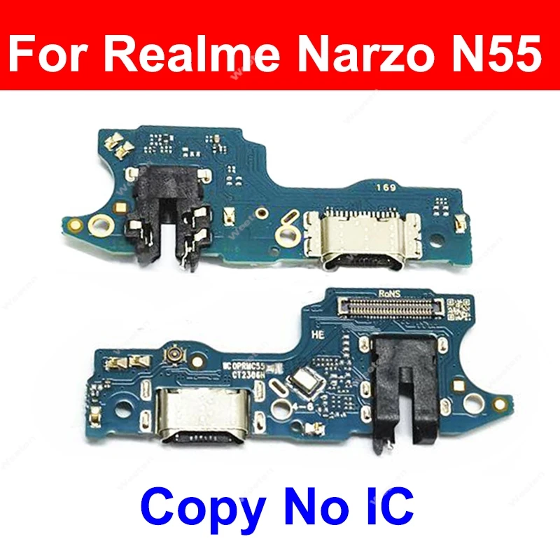 For Realme Note 50 60 N53 N55 N61 N63 N65 USB Charging Dock Board Flex Cable USB Connector Port Replacement Parts