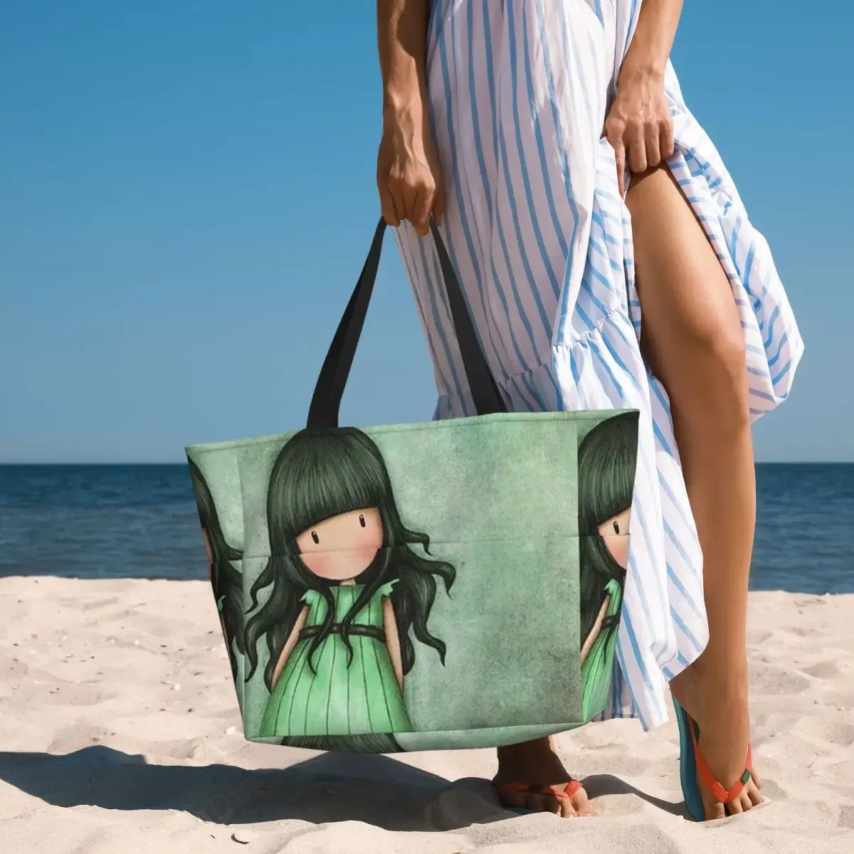 

Santoro Gorjuss Beach Tote Bag Sport Gym Yoga Duffle Large Tote Bag Women Travel Bag Fitness bag