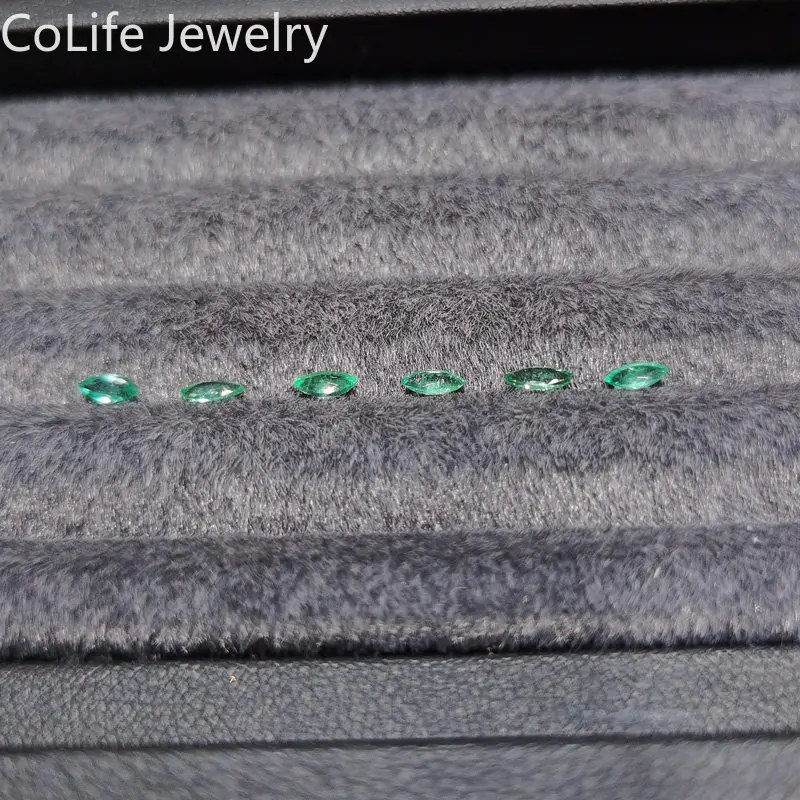 Marquise Cut 2.5mm *5mm Natural Emerald Loose Gemstone for Jewelry DIY