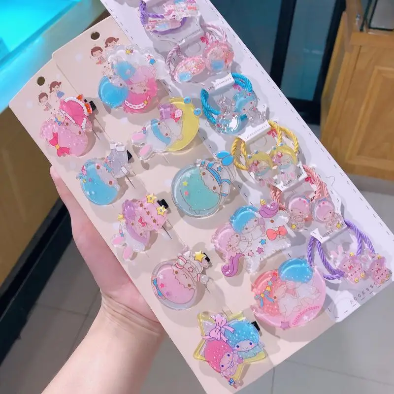 10 группы Sanrio Little Twinstars акриловая заколка для волос милая аниме веревка для волос резинка украшение для волос домашних животных кукла для девочек аксессуары «сделай сам» 10 группы Sanrio Little Twinstars акриловая заколка для волос милая аниме веревка для волос резинка украшение для волос домашних животных кукла для девочек аксессуары «сделай сам»