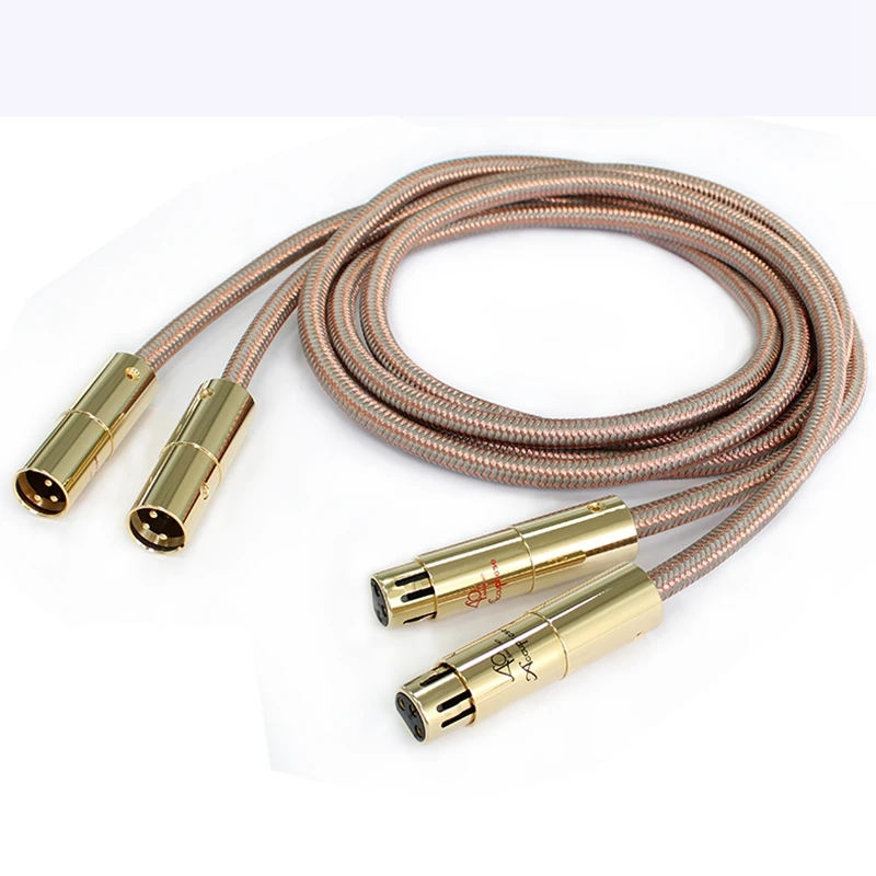 1 Pair Accuphase 40th Anniversary XLR Balanced Cable Male-to-Female Decoding CD Audio Cable oxygen-free copper Gold-plated