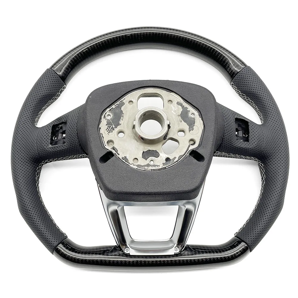 Suitable for Audi S Standard Q5L Carbon Fiber Half Punched White Line No Pick No Button (No Airbag)