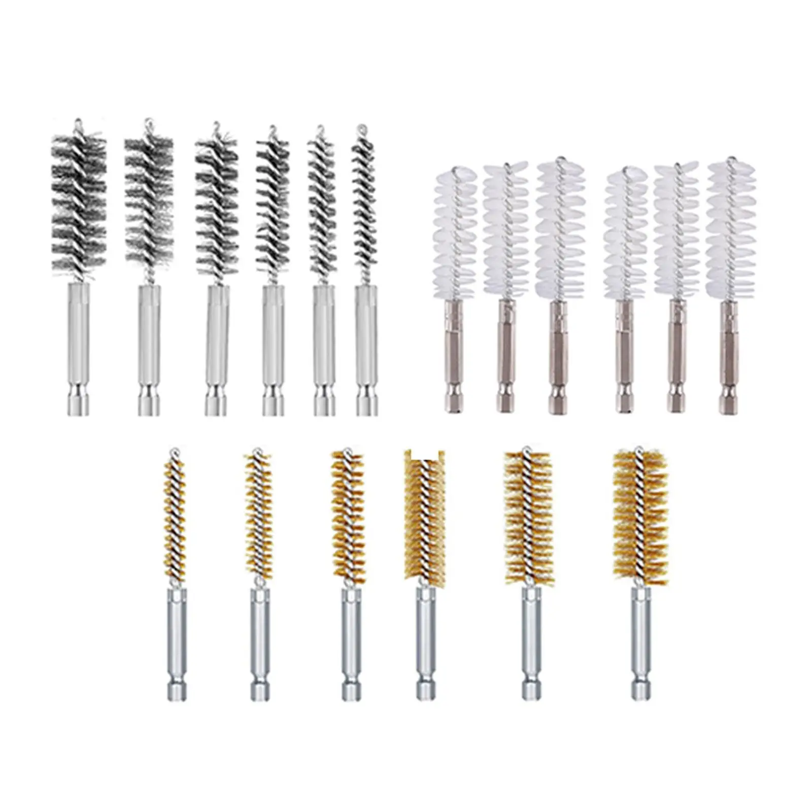 6x Wire Brush for Power Drill Paint Rust Remover Cleaning Polishing Tool for Machinery Auto Screwdriver Brushes