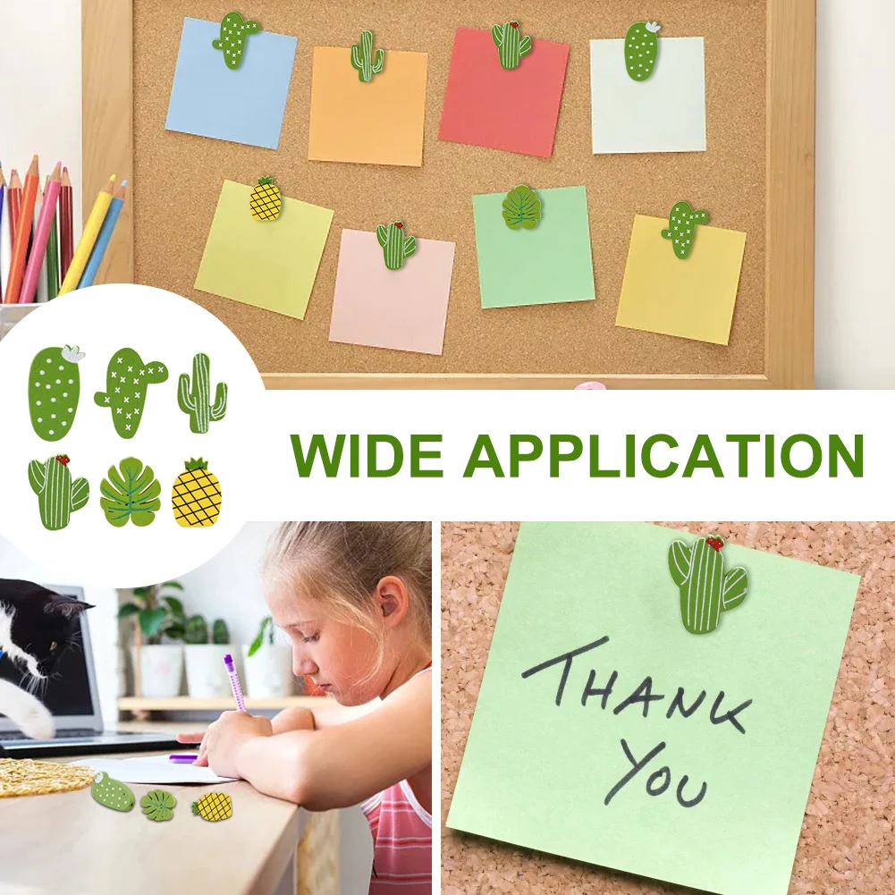 60 stücke nach Hause Briefpapier Klassen zimmer Schule Wand niedlich DIY Kork Board Push Pin Karten Fotos Bulletin kleines Büro dekorative Kaktus