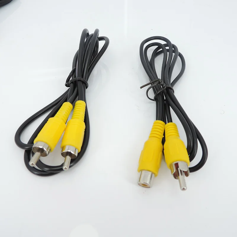 Audio 2 3 RCA Cable male to 2 3 RCA female Jack Plug Stereo to 2RCA 3RCA Socket AV Adapter connector cord  Media Player