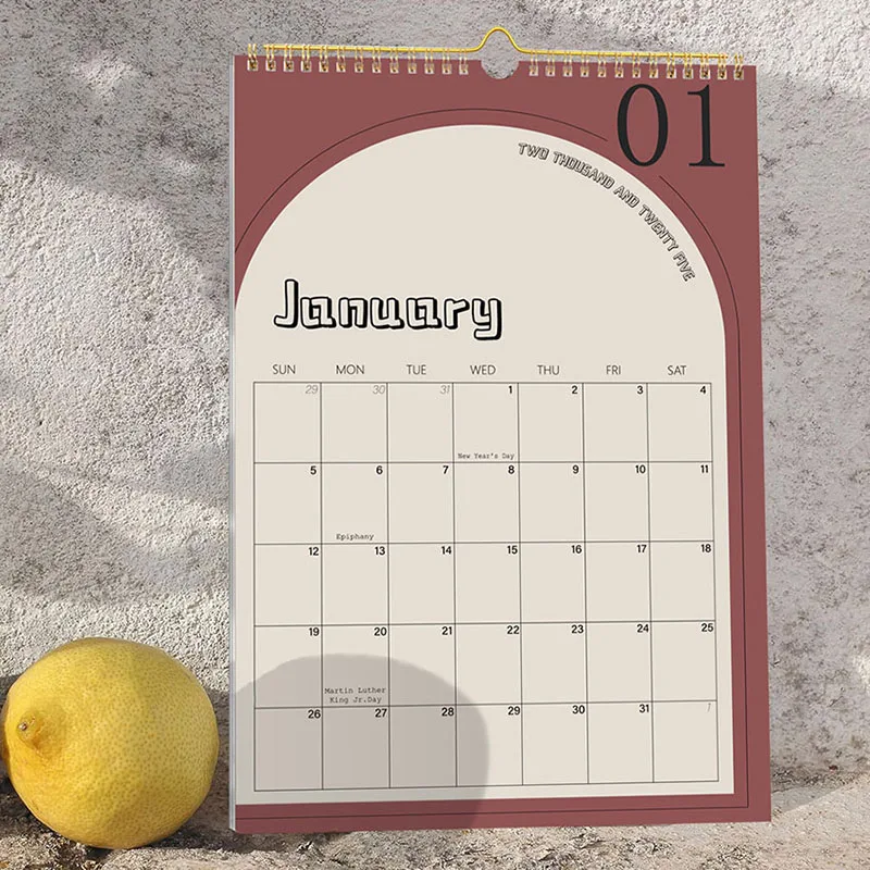 

Monthly Wall Calendar 18-Month Hanging Planner Calendar Planner Wall Daily Schedule Calendar for Home Office School NEW 2025