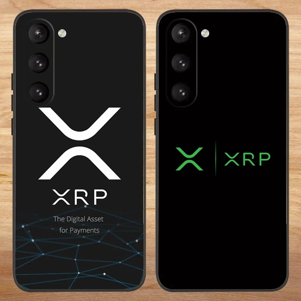 

Xrp Ripple Crypto Phone Case For Samsung S23,23,22,30,21,10,9,Note20 Ultra,Lite,Ultra,5G,Plus,FE,Black Soft Case