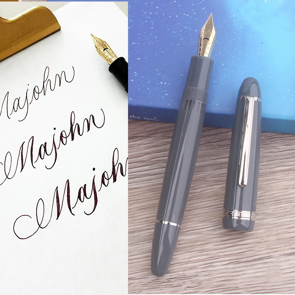 

MAJOHN P139/P138/P136 Piston Fountain Pen Soft Elastic Flex Nib 0.4-2.0mm Line Variation Creative Calligraphy Modification Pen