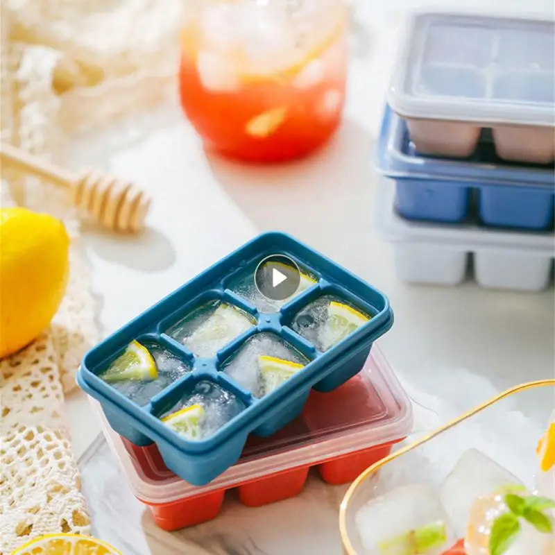 Mini Ice Box Convenient Durable Rapid Growth Food Grade On Demand Small Tray With Lid Kitchen Bar Supplies Ice Box