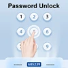 Tuya 또는 TTLock APP 스마트 도어 잠금 장치 비밀번호 잠금 해제 원격 제어 지문 잠금 장치 IC 카드가있는 Keyless 터치 스크린 IP67 4