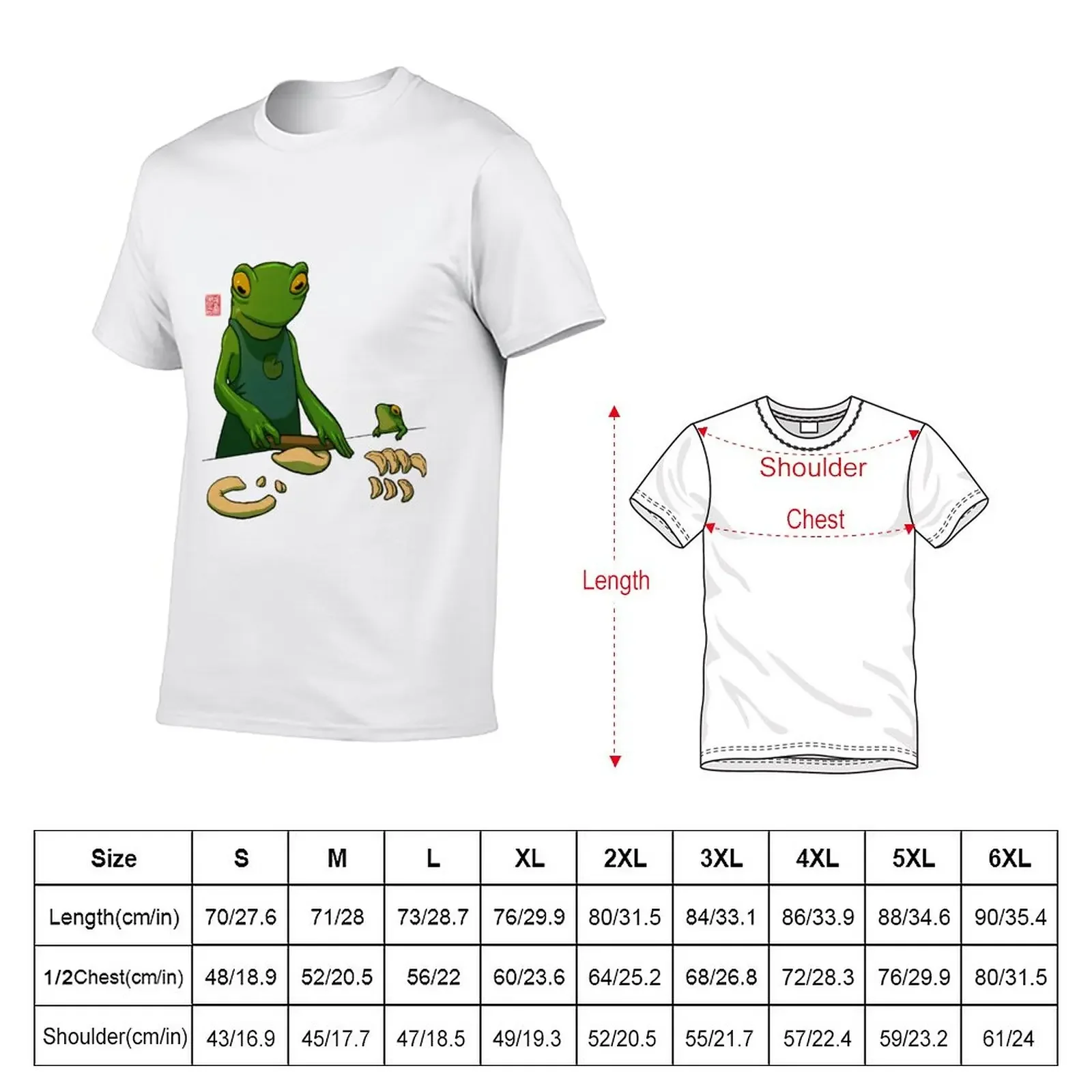 New Frog and her Sprog Making Dumplings Mother's Day T-Shirt graphics t shirt boys animal print shirt men t shirts