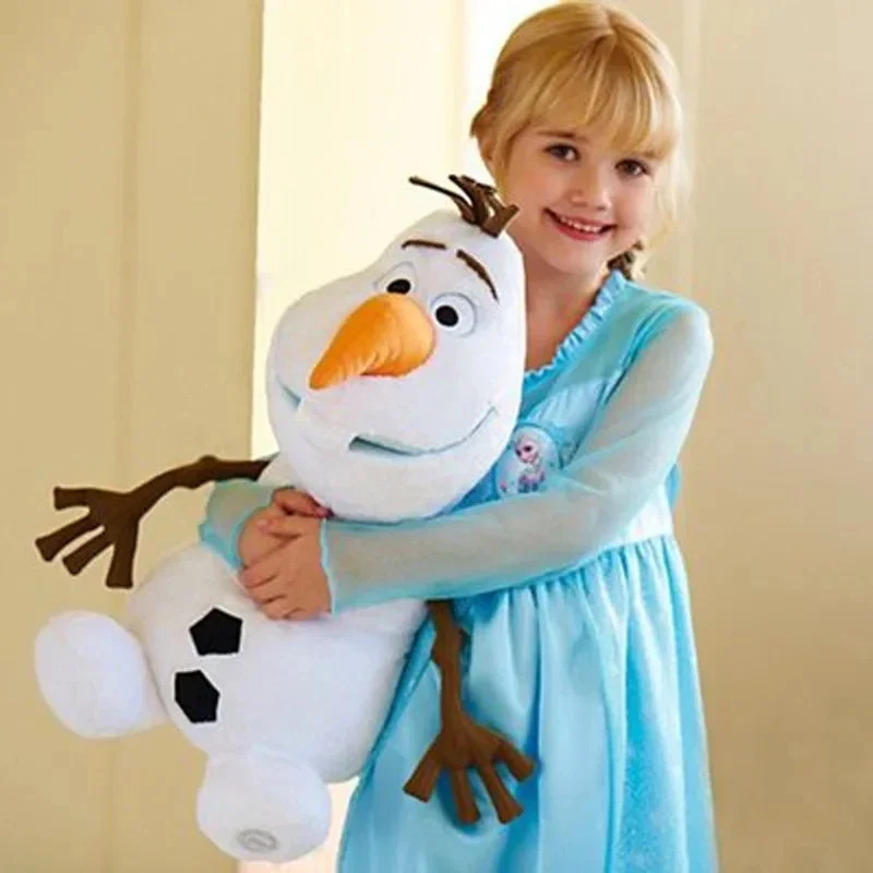 Oryginalny Disney Frozen Olaf pluszowy Kawaii bałwan zabawki Model postaci miękkie nadziewane Animes lalki na prezenty dla dzieci