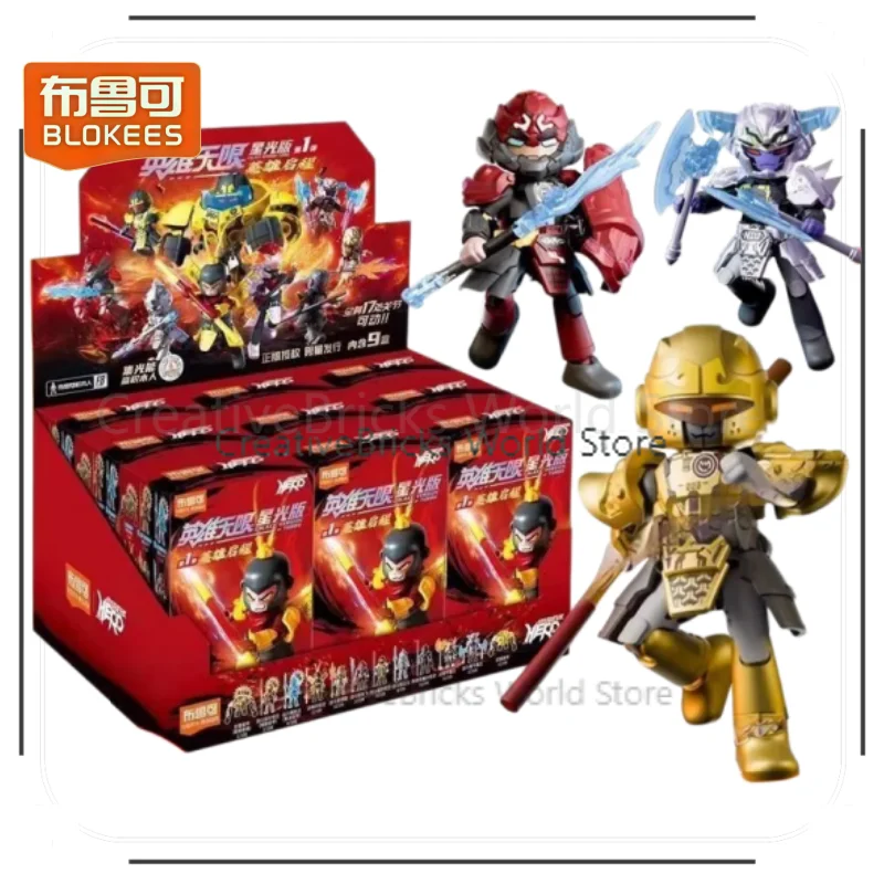 BLOKEES Heroes Infinity Starlight Vol.1 Sun Wukong Zhao Yun Assembled Building Blocks Figure Model Collectible Action Figure Toy