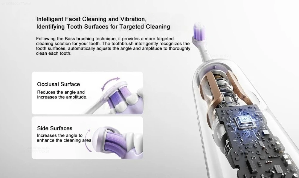 Xiaomi Oscillation Electric Toothbrush Pro,Smart 4 Modes,IPX8 Waterproof Sonic Vibration Toothbrushes,180-day Battery Life