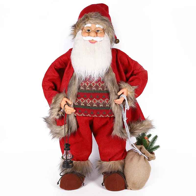 60cm große Weihnachts mann puppen Weihnachts anhänger Frohe Weihnachten Baum dekor für Zuhause Naviidad präsentiert Noel Geschenke Natal 30/45cm