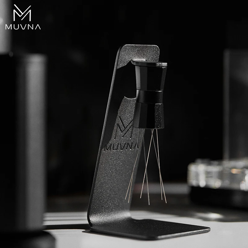 MUVNA WDT Tool Espresso Coffee Stirrer Needle Tamper with 6 Needles,Magnetic Absorption Stand,Barista Distribution Tool