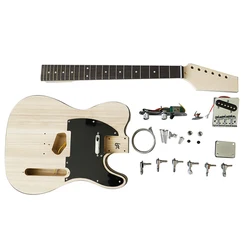 DIY Electric Guitar Kit for Beginner Paulownia Build Your Own Guitar 6 Strings