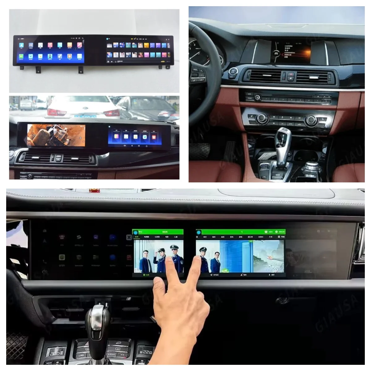 AFJY 21inch Curved Screen Android Car Radio GPS Multimedia Video Player For BMW 5 Series F10 F11 X5 X6 2011-2017 Stereo CarPlay