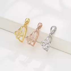 925 Sterling Silver Pendant Clasps Pinch Clip Bail Hook Connector For DIY Necklace Jewelry Making Accessories