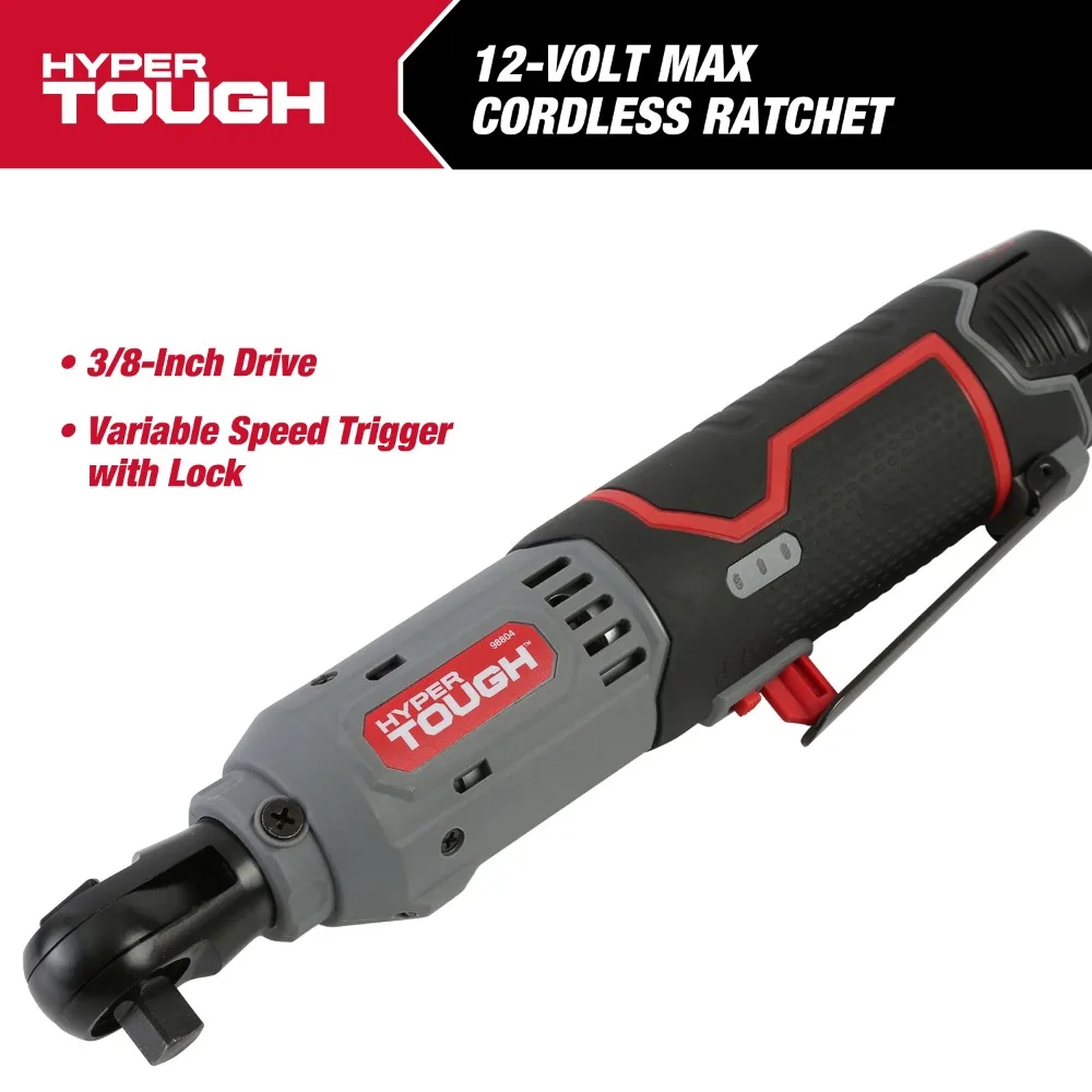 12V Max* Lithium-Ion Cordless 3/8-inch Ratchet with 1.5Ah Battery & Charger, Easy Operate 98804, New