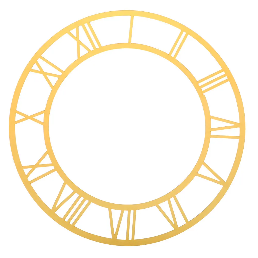 الأرقام الرومانية ساعة حائط ملصق دائري الاكريليك مرآة سطح الحديثة الجدار ملصق لغرفة المعيشة فندق مدخل ديكور