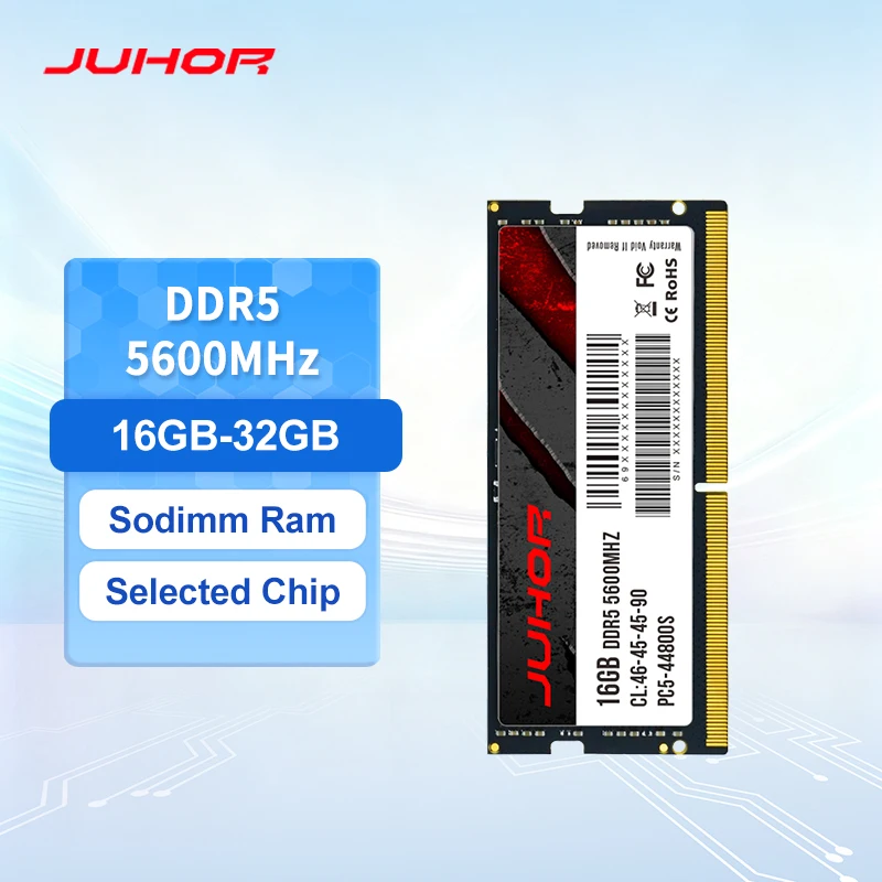 Memoria Ram per laptop JUHOR DDR5 16GB 32GB 5600MHz Sodimm Memoria Ram