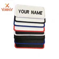 IRON-On Custom Embroidered Name Patch, Name Tag, Name Badge Rectangular 3.5