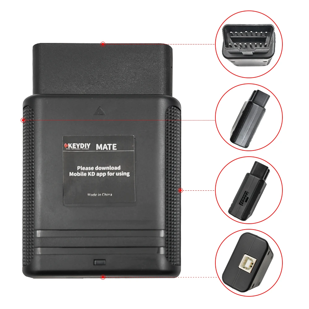 Oryginalny KD-MATE KD MATE Connect OBD programista pracuje z KD-X2/KD-MAX dla inteligentne klucze Toyota 4A/4D/8A i wszystkie klucze zgubione