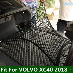 Trunk Rear Storage Cargo Luggage Mesh Net Holder With 4 Hooks Cover Fit For VOLVO XC40 2018 - 2024 Car Accessories