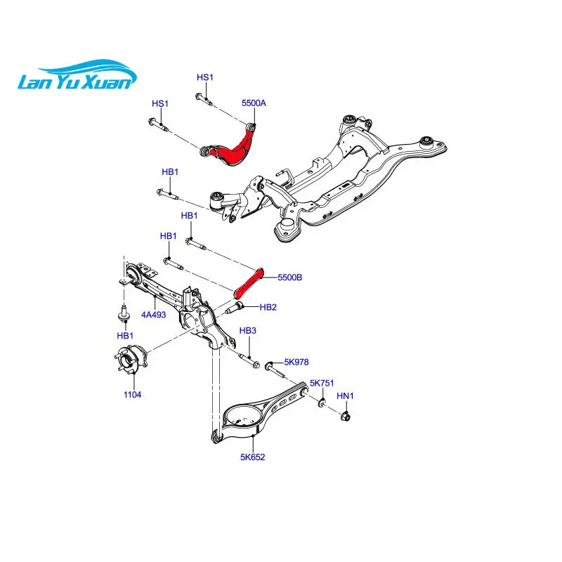 GOMZ Adjustable Rear upper Camber Control arm For  S60L 2014-